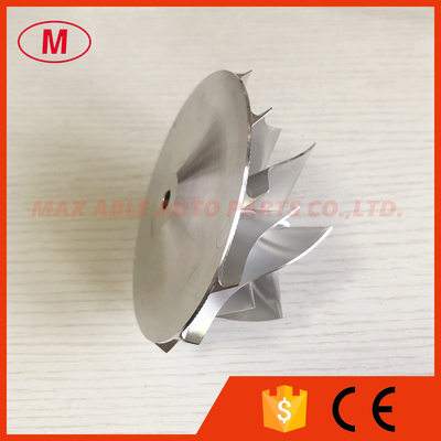 GTP38R forward 67.00/88.04mm 6+6 blades high peroformance turbo milling/aluminum 2618/billet compressor wheel