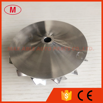RHF55 48.62/65.00mm 7+7 blades high performance aluminum 2618/Billet compressor wheel isuzu