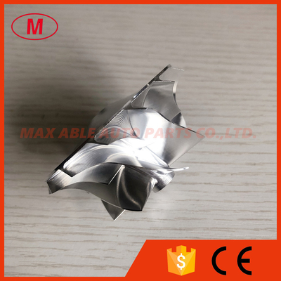 RHF55 48.62/65.00mm 7+7 blades high performance aluminum 2618/Billet compressor wheel isuzu