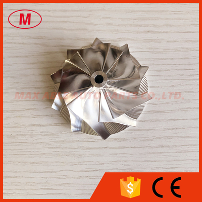 HT10 46.50/61.40mm 5+5 blades high performance milling/aluminum 2618/Billet compressor wheel