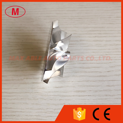 HT10 46.50/61.40mm 5+5 blades high performance milling/aluminum 2618/Billet compressor wheel