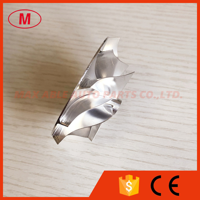 HT10 46.50/61.40mm 5+5 blades high performance milling/aluminum 2618/Billet compressor wheel