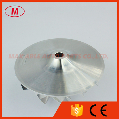 S2B 314767 7+7 blades 52.07/76.18mm point milling milling/aluminum 2618/billet compressor wheel for SA6D108 Komatsu