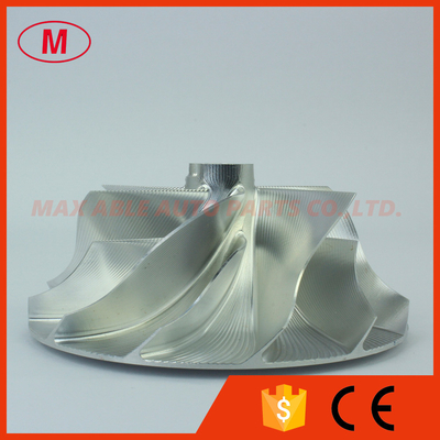 GT3037 reverse 6+6 blades 57.04/76.13mm point milling turbo milling/aluminum 2618/billet compressor wheel .