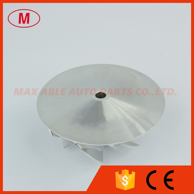 HE221W 4040574 43.45/61.00mm 6+6 blades Point milling turbo milling/aluminum 2618/billet compressor wheel for HMFP