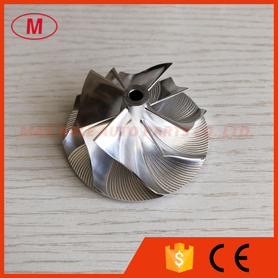 K04 5304-123-2015 41.85/56.08mm 4+4 blades turbocharger aluminum 2618/milling/billet compressor wheel for 5304-970-0020