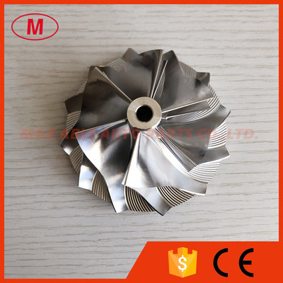 HX40 62.45/85.98mm 6+6 blades high performance turbocharger milling/aluminum 2618/billet compressor wheel