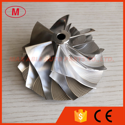HX40 62.45/85.98mm 6+6 blades high performance turbocharger milling/aluminum 2618/billet compressor wheel