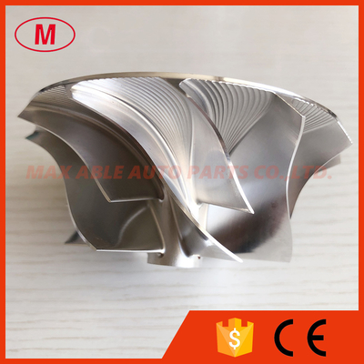 HX40 62.45/85.98mm 6+6 blades high performance turbocharger milling/aluminum 2618/billet compressor wheel