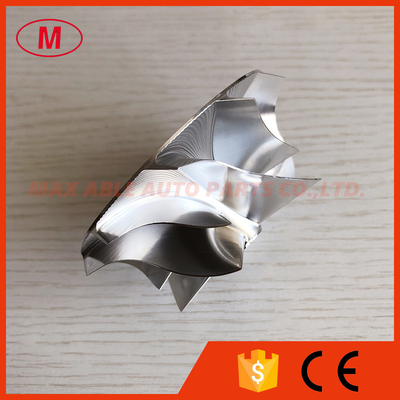 RHF55 57.00/73.04mm 5+5 blades high performance turbo aluminum 2618/milling/billet compressor wheel