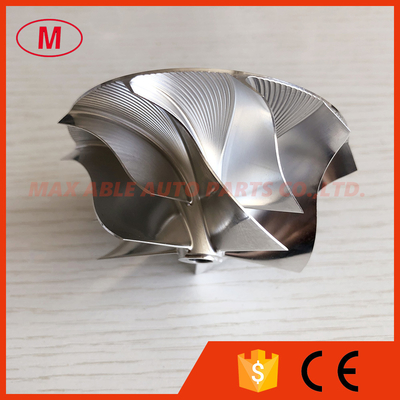 RHF55 57.00/73.04mm 5+5 blades high performance turbo aluminum 2618/milling/billet compressor wheel