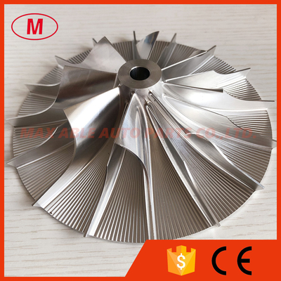 Supercharger 8+8 blades 82.76/145.90mm high performance turbo/milling/aluminum 2618/billet compressor wheel