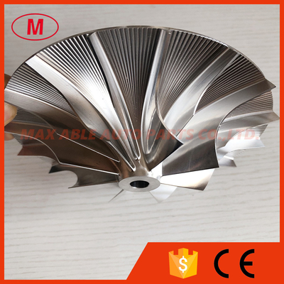 Supercharger 8+8 blades 82.76/145.90mm high performance turbo/milling/aluminum 2618/billet compressor wheel