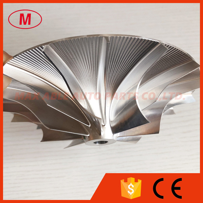 Supercharger 8+8 blades 82.76/145.90mm high performance turbo/milling/aluminum 2618/billet compressor wheel