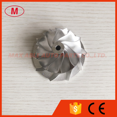 RHF5 reverse 51.00/66.00mm 10+0 blades Point Milling, Snake Curve Turbocharger aluminum 2618/billet compressor wheel