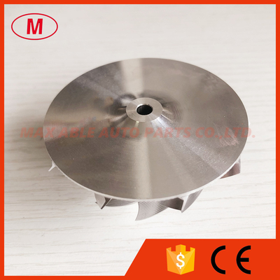 RHF5 reverse 51.00/66.00mm 10+0 blades Point Milling, Snake Curve Turbocharger aluminum 2618/billet compressor wheel