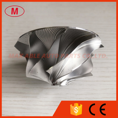 RHF5 reverse 51.00/66.00mm 10+0 blades Point Milling, Snake Curve Turbocharger aluminum 2618/billet compressor wheel
