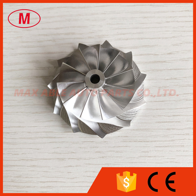CT12 11+0 blades 43.08/58.03mm 17291-67010 turbocharger milling/aluminum 2618/billet compressor wheel for 17201-67010