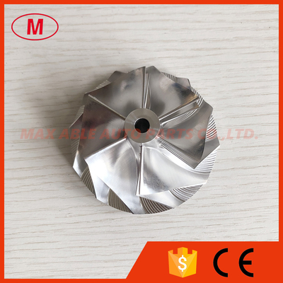 T04E 56.48/74.99mm 442476-0014 6+6 blades high performance turbo milling/aluminum 2618/Billet compressor wheel