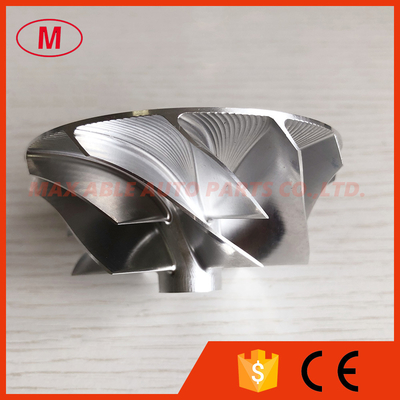 T04E 56.48/74.99mm 442476-0014 6+6 blades high performance turbo milling/aluminum 2618/Billet compressor wheel