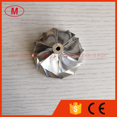 TD025 Forward 47.04/58.00mm 6+6 blades Turbocharger milling/aluminum 2618/billet compressor wheel