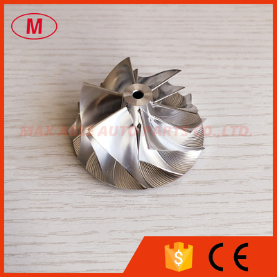 TD025 Forward 47.04/58.00mm 6+6 blades Turbocharger milling/aluminum 2618/billet compressor wheel
