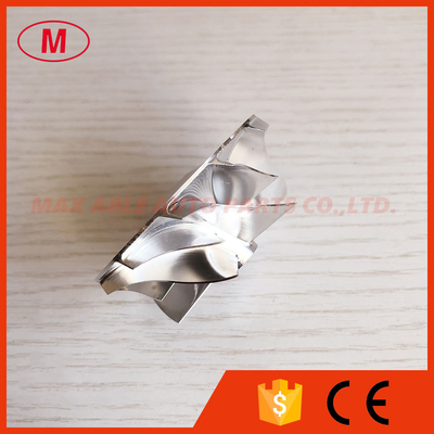 TD025 Forward 47.04/58.00mm 6+6 blades Turbocharger milling/aluminum 2618/billet compressor wheel
