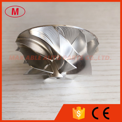 TD025 Forward 47.04/58.00mm 6+6 blades Turbocharger milling/aluminum 2618/billet compressor wheel