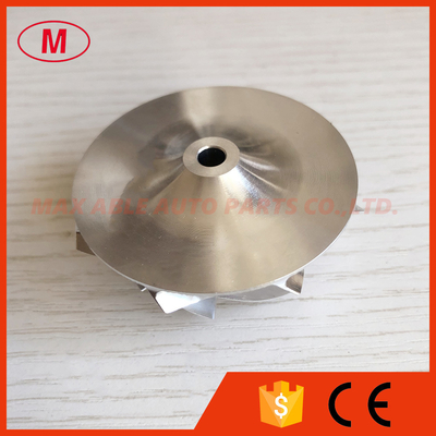 GT15-25 42.00/53.00mm 8+0 blades high performance turbocharger milling/aluminum 2618/billet compressor wheel