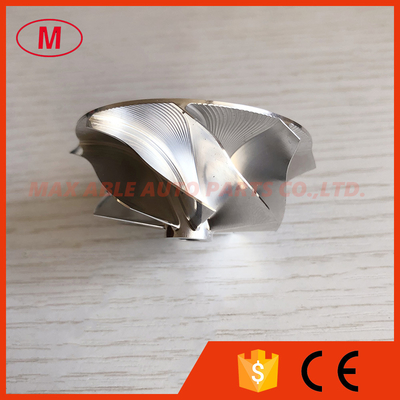 GT15-25 42.00/53.00mm 8+0 blades high performance turbocharger milling/aluminum 2618/billet compressor wheel