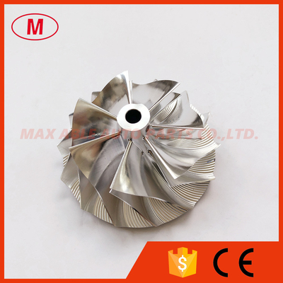 GT2835 53.11/69.00mm 7+7 blades turbo milling/aluminum 2618/billet compressor wheel