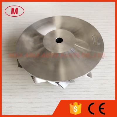 GT3576 58.00/76.13mm 11+0 blades turbo Milling/aluminum 2618/billet compressor wheel