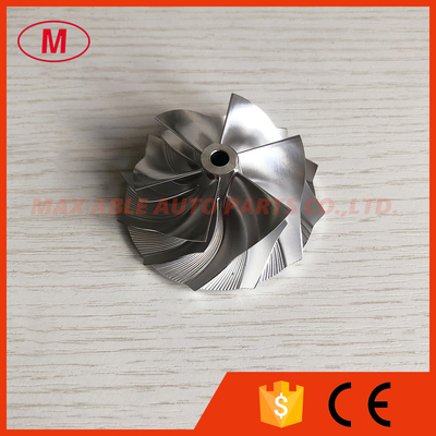 TD04HL reverse 48.50/60.00mm 6+6 blades LEP Style Performance Turbocharger milling/aluminum 2618/billet compressor wheel