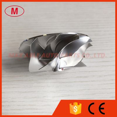 TD04HL reverse 48.50/60.00mm 6+6 blades LEP Style Performance Turbocharger milling/aluminum 2618/billet compressor wheel