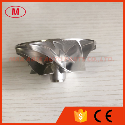 TA31 409096-0014 6207-81-8130 42.55/60.25mm 6+6 blades turbo milling/aluminum 2618/billet compressor wheel for  KOMATSU