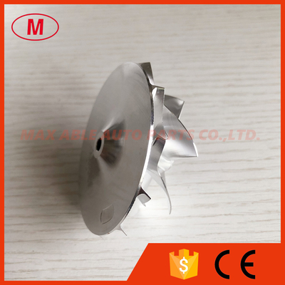 GT15-25 reverse 52.52/68.30mm 6+6 blades High performance turbo aluminum 2618/milling/billet compressor wheel for racing