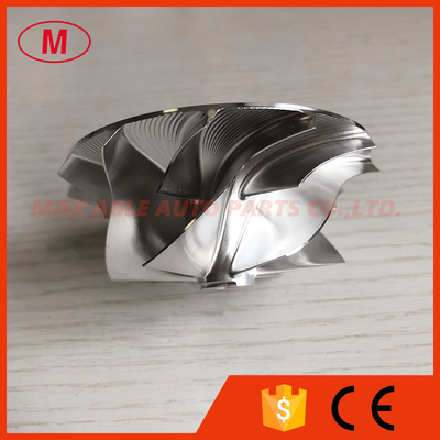 GT15-25 reverse 52.52/68.30mm 6+6 blades High performance turbo aluminum 2618/milling/billet compressor wheel for racing