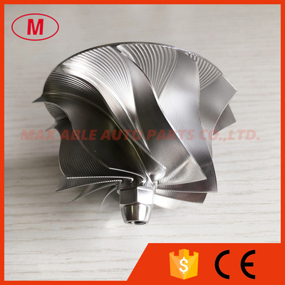 TD05H 52.56/68.01mm 11+0 blades high performance point milling Bullet Head milling/aluminum 2618/billet compressor wheel