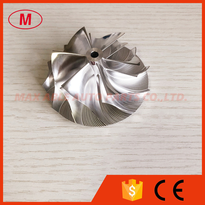K04 54.00/70.00mm 6+6 blades turbo milling/aluminum 2618/billet compressor wheel