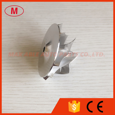 RHF55 46.50/60.00mm 6+6 blades LEP style high performance turbocharger milling/aluminum 2618/billet compressor wheel