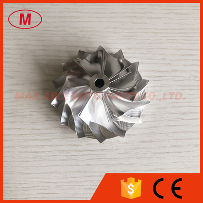 HX35 56.00/78.00mm 7+7 blades turbocharger milling/aluminum 2618/billet compressor wheel