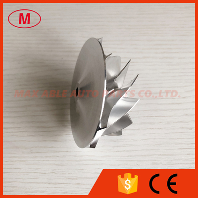 T04S 58.47/76.07mm 11+0 blades turbo milling/aluminum 2618/billet compressor wheel for Racing