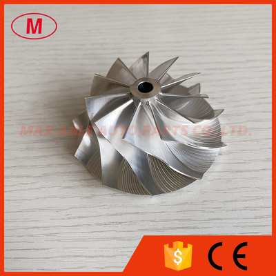 T04B 51.65/69.96mm 11+0 blades 409179-0023 14201-Z5601 Turbo Aluminum 2618/milling/billet compressor wheel