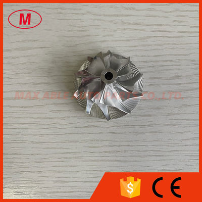 GT15-25 34.70/49.00mm 5+5blades 717694-0017 1102-017-403 Turbo Aluminum 2618 /milling/billet compressor wheel for 740080