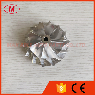 TB3403 Forward 53.87/76.07mm 7+7 blades turbocharger milling/aluminum2618/billet compressor wheel
