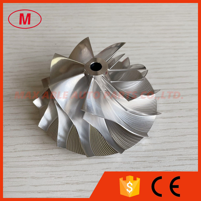 TB3403 Forward 53.87/76.07mm 7+7 blades turbocharger milling/aluminum2618/billet compressor wheel