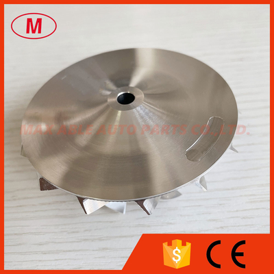 TB3403 Forward 53.87/76.07mm 7+7 blades turbocharger milling/aluminum2618/billet compressor wheel