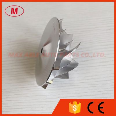 TB3403 Forward 53.87/76.07mm 7+7 blades turbocharger milling/aluminum2618/billet compressor wheel