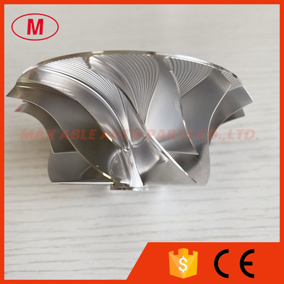 TB3403 Forward 53.87/76.07mm 7+7 blades turbocharger milling/aluminum2618/billet compressor wheel