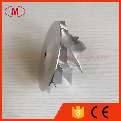 GTX3071 reverse XX8849-2 54.06/71.40mm 7+7blades performance bore:6.01 aluminum 2618/billet compressor wheel